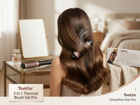 Плойки Плойки ^/--/^ Термощітка для укладки волосся Tiwiche 3 in 1 Thermal Brush Set Pro  (CTN-011) ^_^^^ Термощь для укладки волос Tiwiche 3 in 1 Thermal Brush Set Pro (CTN-011) - фото фото фото