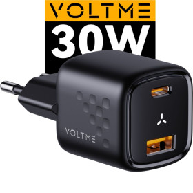 Зарядні пристрої Зарядные устройства ^/--/^ Зарядное устройство VOLTME Revo 30 /--/ CA GaN, 30 Вт ^_^^^ VOLTME Revo 30 /--/ CA GaN, 30 Вт - фото фото фото