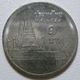 Таїланд Таиланд ^/--/^ Таїланд 1 бат 2011 року #39892 ^_^^^ Таиланд 1 бат 2011 года #39892 - фото фото фото