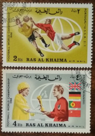 ОАЕ ОАЭ ^/--/^ ОАЭ Рас-Эль-Хайма Чемпионы мира по футболу -Англия 1966 ^_^^^ ОАЕ Рас-Ель-Хайма Чемпіони світу з футболу - Англія 1966 - фото фото фото