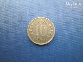 Естонія Эстония ^/--/^ Монета 10 сенті Естонія 1991 ^_^^^ Монета 10 сенти Эстония 1991 - фото фото фото