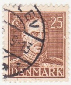 Балтійські країни Балтийские страны ^/--/^ Дания   1942 г. №  278 гашеная ^_^^^ Данія 1942 р. No 278 гашена - фото фото фото