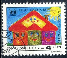 Мистецтво Искусство ^/--/^ Венгрия. Детская живопись (серия) 1985 г. ^_^^^ Угорщина. Дитячий живопис (серія) 1985 - фото фото фото