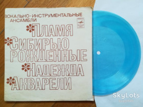 Платівки Пластинки ^/--/^ ВИА Пламя, Акварели, Сибирью рожденные, Надежда  (1)-Ex., флексі-Мелодія ^_^^^ ВИА Пламя, Акварели, Сибирью рожденные, Надежда (1)-Ex., флекси-Мелодия - фото фото фото