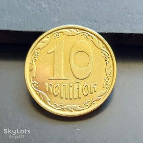 Обігові Обиходные ^/--/^ MN Україна 10 копійок 2022 р. ^_^^^ MN Украина 10 копеек 2022 г. - фото фото фото