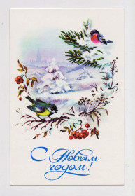 СРСР СССР ^/--/^ С НОВЫМ ГОДОМ =  1985 г. = КОМАРОВА = чистая &amp; ^_^^^ З Новим роком = 1985 р = КОМАРОВА = чиста &amp; - фото фото фото