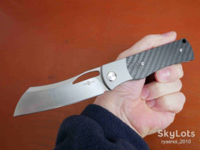 Ножі, мультітули Ножи, мультитулы ^/--/^ TwoSun TS /--/ 333 /--/ CF-Titanium+Carbon, 14 /--/ C /--/ 28 /--/ N Satin, D. Antimonov Design, Tactical, Flipper, KVT Ceramic Ball Bearing, EDC, Frame Lock - фото фото фото
