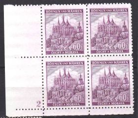 Третій Рейх (-) Третий Рейх (-) ^/--/^ ZM Германия   1940 г  - OG - квартблок -3 марки MNH и одна  марка MH   ( складки ) - ^_^^^ ZM Німеччина 1940 р MNH і одна марка MH - фото фото фото