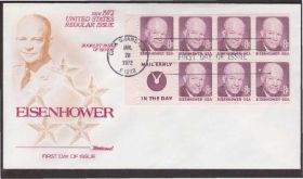 Америка Америка ^/--/^ США 1972 ДВАЙТ ЭЙЗЕНХАУЭР 34-й ПРЕЗИДЕНТ АРМИЯ ВООРУЖЁННЫЕ СИЛЫ ВОЙНА WWII КПД Mi.1032 x /--/ 7 ^_^^^ США 1972 ДВАЙТ Ейзенхауер 34-й Президент Армії Збройних Сил ВІЙНА WWII ККД Mi.1032 x /--/ 7 - фото фото фото