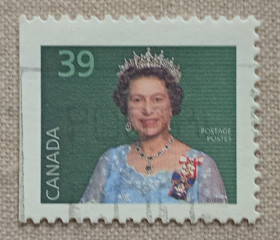 Північна Америка Северная Америка ^/--/^ Канада 1990 г - Королева Елизавета II, гаш ^_^^^ Канада 1990 — Королева Єлизавета II, гаш - фото фото фото