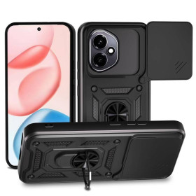 Чохли, бампера Чехлы, бампера ^/--/^ Чохол Fiji Camera Defence для Honor 400 бампер із захистом камери та підставкою Black ^_^^^ Чехол Fiji Camera Defence для Honor 400 бампер с защитой камеры и подставкой Black - фото фото фото
