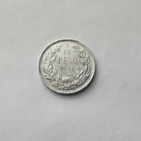Чилі Чили ^/--/^ 1 ПЕСО ЧИЛИ 1921 состояние UNC серебро ^_^^^ 1 ПЕСО ЧИЛИ 1921 стан UNC срібло - фото фото фото