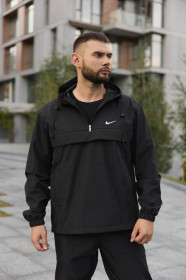 Куртки Куртки ^/--/^ Анорак мужской &amp;quot;President&amp;quot; Nike черный 3 /--/ XL ^_^^^ Анорак чоловічий &amp;quot;President &amp;quot; Nike чорний 3 /--/ XL - фото фото фото