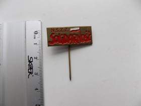 Інше Другое ^/--/^ Значок Польша Solidarnost Солидарность N.S.Z.Z. ^_^^^ Польща Solidarnost Солідарність N.S.Z.Z.Z. - фото фото фото