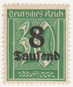 Веймарська республіка Веймарская республика ^/--/^ Германия  ( Рейх) 1923 г. №  276  ^_^^^ Німеччина (Рейх) 1923 р. No 276 - фото фото фото