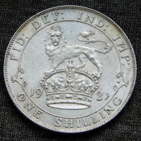 Георг V (-) Георг V (-) ^/--/^ Монета - Великобританія - шилінг / шиллинг - 1921 - George V - срібло ^_^^^ Монета - Великобритания - шиллинг / шиллинг - 1921 - George V - серебро - фото фото фото