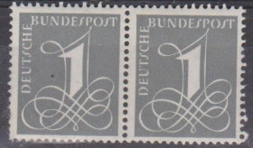 НДР, ФРН ГДР, ФРГ ^/--/^ Германия Німеччина ФРН 1955 стандарт пара зчіпка ^_^^^ Германия Германия 1955 стандарт пара сцепка - фото фото фото