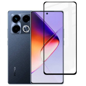 Чохли, бампера Чехлы, бампера ^/--/^ Захисне скло Fiji Premium для Infinix Note 40 (X /--/ 6853) повне проклеювання Anti-Static чорний ^_^^^ Защитное стекло Fiji Premium для Infinix Note 40 (X /--/ 6853) полное проклеивание Anti-Static черный - фото фото фото