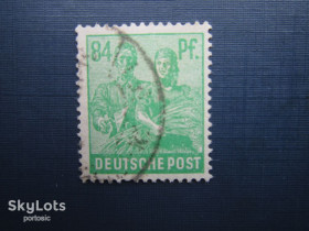 Інше Другое ^/--/^ Марка Германия Союзническая оккупационная зона 1947 стандарт 84 пф гаш ^_^^^ Союзницька окупаційна зона 1947 стандарт 84 пф гаш - фото фото фото