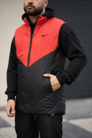 Інше Другое ^/--/^ Жилетка мужская &amp;quot;Clip&amp;quot; Nike оранжево-черная - фото фото фото