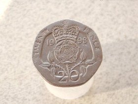 Єлизавета II (після ) Елизавета II (после ) ^/--/^ 20 пенсів 1998 рік Велика Британія Королева Єлизавета II  (644+) ^_^^^ 20 пенсов Великобритания Королева Елизавета II 1998 год (644+) - фото фото фото