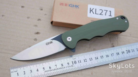 Ножі, мультітули Ножи, мультитулы ^/--/^ GHK KL /--/ 271, 7 /--/ Cr /--/ 13 /--/ Mov Satin-Black, G /--/ 10 Green, Slip Joint, Outdoor, EDC - фото фото фото