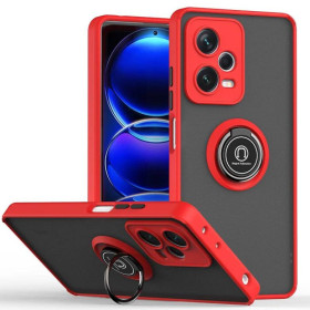 Чохли, бампера Чехлы, бампера ^/--/^ Чохол Fiji Colorframe для Xiaomi Redmi Note 12 5 /--/ G Global матовий бампер з кільцем підставкою Red ^_^^^ Чехол Fiji Colorframe для Xiaomi Redmi Note 12 5 /--/ G Global матовый бампер с кольцом подставкой Red - фото фото фото