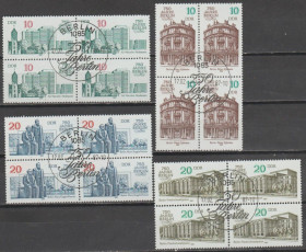 НДР, ФРН ГДР, ФРГ ^/--/^ Германия Німеччина ГДР 1987 архитектура серия кварты ^_^^^ Германия ГДР 1987 архитектура серия кварты - фото фото фото