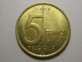 Бельгія Бельгия ^/--/^ Бельгия 5 франков 1998 года BELGIQUE 3 /--/ П /--/ 775 ^_^^^ Бельгія 5 франків 1998 BELGIQUE 3 /--/ П /--/ 775 - фото фото фото