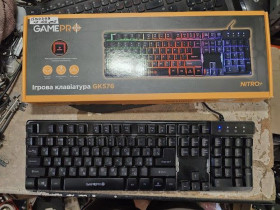 Клавіатури Клавиатуры ^/--/^ Игровая клавиатура с подсветкой RGB GamePro Nitro+ GK /--/ 576 USB № 25010709/2 ^_^^^ Ігрова клавіатура з підсвічуванням RGB GamePro Nitro+ GK /--/ 576 USB No 25010709/2 - фото фото фото