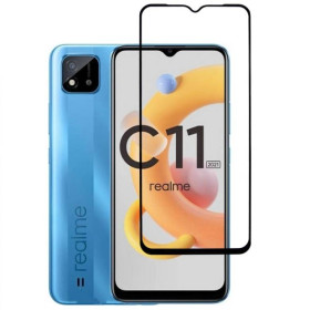 Чохли, бампера Чехлы, бампера ^/--/^ Захисне скло Fiji Premium для Realme C /--/ 11 (2021) повне проклеювання Anti-Static чорний ^_^^^ Защитное стекло Fiji Premium для Realme C /--/ 11 (2021) полное проклеивание Anti-Static черный - фото фото фото