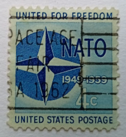 Північна Америка Северная Америка ^/--/^ США 1959 НАТО, гашеная ^_^^^ США 1959 НАТО, гашена - фото фото фото