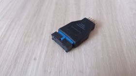 Шлейфи, перехідники Шлейфы, переходники ^/--/^ Адаптер перехідник USB 3.0 19 /--/ pin мама to USB 2.0 9 /--/ pin тато ^_^^^ Адаптер переходник USB 3. 0 19 /--/ pin мама to USB 2.0 9 /--/ pin папа - фото фото фото