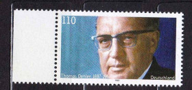 Історія та особистості История и личности ^/--/^ ZM Германия 1997 г  MNH - Томас Дехлер , политик ^_^^^ ZM Німеччина 1997 р MNH - Томас Дехлер, політик - фото фото фото
