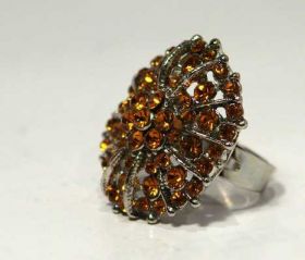 Кільця Кольца ^/--/^ Колечко Ebelin с золотистыми крист. Swarovski, Гер ^_^^^ Колечко Ebelin з золотистими кріст. Swarovski, Гер - фото фото фото