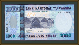 Руанда Руанда ^/--/^ Руанда 1000 франков 2004 P-31  (31 /--/ a) UNC ^_^^^ Руанда 1000 франків 2004 P-31 (31 /--/ a) UNC - фото фото фото