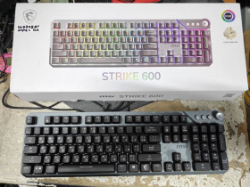 Клавіатури Клавиатуры ^/--/^ Игровая клавиатура с подсветкой MSI STRIKE 600 SILENT USB № 26030201 ^_^^^ Ігрова клавіатура з підсвіткою MSI STRIKE 600 SILENT USB No 26030201 - фото фото фото