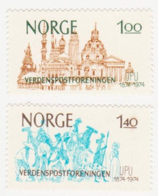 Скандинавія Скандинавия ^/--/^ Норвегия 1974 г.№ 707‑708 **серия ^_^^^ Норвегія 1974 р. No 707‐708 **серія - фото фото фото