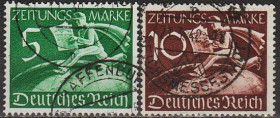 Третій Рейх (-) Третий Рейх (-) ^/--/^ 1939 - Рейх - Газетні марки Z.738-739 _14,0 € _гаш ^_^^^ 1939 - Рейх - Газетные марки Z.738-739 _14,0 € _гаш - фото фото фото