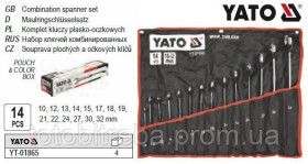 Ключі Ключи ^/--/^ Ключі ріжково-накидні, кручені 90 YATO : М /--/ 10-32 мм, Cr-V, 14 шт YT-01865 ^_^^^ Ключи рожково-накидные, крученные 90 YATO: М /--/ 10-32 мм, Cr-V, 14 шт YT-01865 - фото фото фото