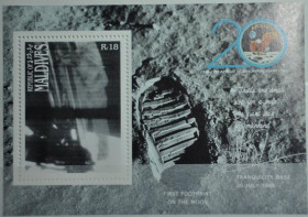 Інше Другое ^/--/^ Мальдивы Космос Аполло-11 1989 ^_^^^ Мальдіви Космос Аполло-11 1989 - фото фото фото