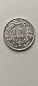 Інше Другое ^/--/^ Монета серебро 1 франк 1909 год Швейцария cw /--/ 352 ^_^^^ Монета срібло 1 франк 1909 Швейцарія cw /--/ 352 - фото фото фото