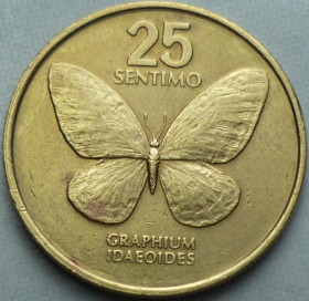 Філіппіни Филиппины ^/--/^ Филиппины 25 сентимо 1984 фауна  зл/10 /--/ ф /--/ 0 ^_^^^ Філіппіни 25 вересня 1984 фауна зл/10 /--/ ф /--/ 0 - фото фото фото