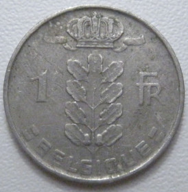Бельгія Бельгия ^/--/^ Бельгія 1 франк 1958 року Belgique 42567 ^_^^^ Бельгия 1 франк 1958 года Belgique 42567 - фото фото фото