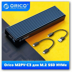 Кишені для HDD Карманы для HDD ^/--/^ Внешний карман M.2 SSD NVMe  Orico       (PCIe) USB 3.1 GEN /--/ 2 Type-C премиум адаптер 10 /--/ Gbps ^_^^^ Зовнішній кишеню M.2 SSD NVMe (PCIe) USB 3.1 GEN /--/ 2 Type-C преміум адаптер 10 /--/ Gbps - фото фото фото