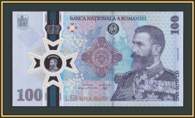 Румунія Румыния ^/--/^ Румыния 100 лей 2024 P-127  (127 /--/ a) UNC ^_^^^ Румунія 100 лей 2024 P-127 (127 /--/ a) UNC - фото фото фото
