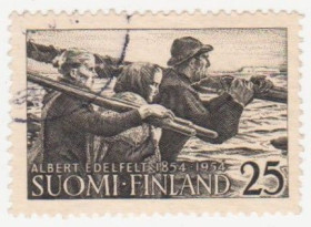 Балтійські країни Балтийские страны ^/--/^ Финляндия 1954 г.№ 440 гашеная ^_^^^ Фінляндія 1954 р. No 440 гашена - фото фото фото