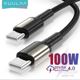 Кабелі Кабели ^/--/^ KUULAA PD USB Type-C - Type-C кабель быстрой зарядки QC 4.0 100 /--/ W/20 /--/ V/5 /--/ A 1 /--/ м ^_^^^ KUULAA PD USB Type-C - Type-C кабель швидкої зарядки QC 4.0 100 /--/ W/20 /--/ V/5 /--/ A 1 /--/ м - фото фото фото