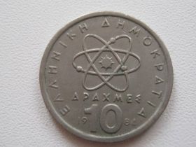 Греція Греция ^/--/^ Греция 10 драхм 1984 года #19182 ^_^^^ Греція 10 драхм 1984 #19182 - фото фото фото