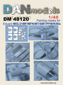 Інші Другие ^/--/^ Danmodel 48120 -маска для модели самолета MiG-21 /--/ MF/MFN/MT/SM/PFM/R/bis   (Eduard) 1/48 ^_^^^ Danmodel 48120 - маска для моделі літака MiG-21 /--/ MF/MFN/MT/SM/PFM/R/bis (Eduard) 1/48 - фото фото фото